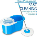 360° Rotating Spin Mop with Bucket - 2 Microfiber