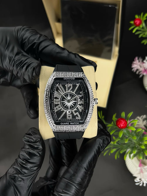 Denvosi Luxury Diamond Studded Strap Men’s Watch
